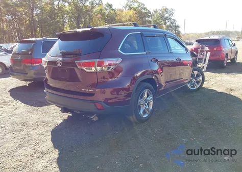 2014 Toyota Highlander Limited V6 from USA, damaged, VIN 5TDDKRFH2ES035365